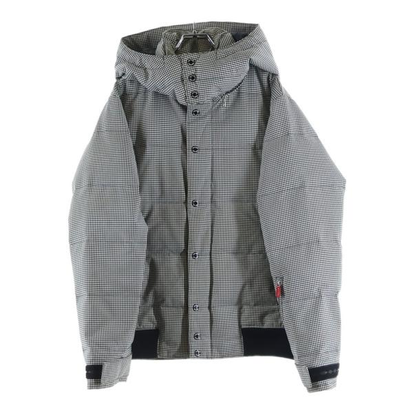 NEXUS7 ネクサスセブン Windstopper 千鳥格子柄 ダウンジャケット ホワイト/ブラッ...