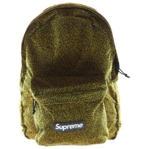 SUPREME シュプリーム 25AW Velvet Backpack Tan Leopard ベルベット タン レオパード バックパック ブラウン