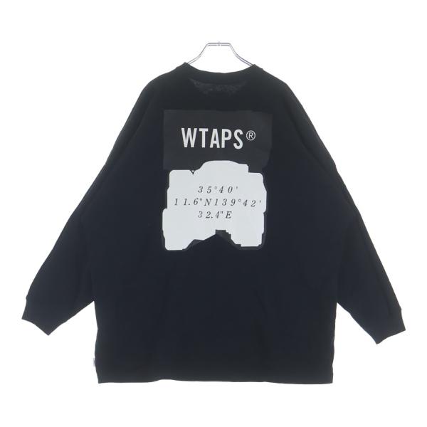 WTAPS ダブルタップス 25SS Scab LS Cotton ロゴ刺繍 バックプリント 長袖T...