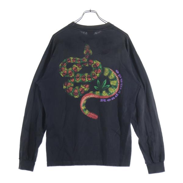 READY MADE レディメイド ペイント加工 長袖Tシャツ ロンT カットソー グレー RE-C...
