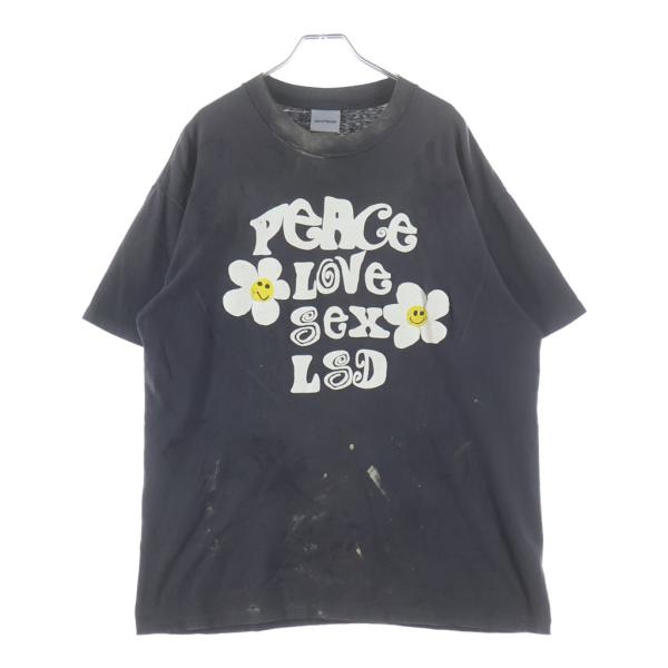 レディメイド 24SS T-SHIRT PEACE ピース 両面プリント ダメージ加工 クルーネック...