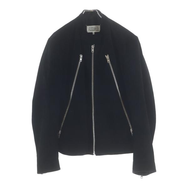 Maison Margiela メゾンマルジェラ スエード 八の字ライダースジャケット シングルジャ...