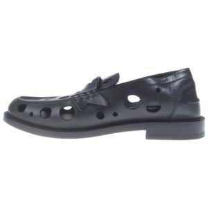 CHRISTIAN LOUBOUTIN クリスチャンルブタン The Plato Dots Loafer カーフレザー プラトドットローファー ブラック 3260259BK01