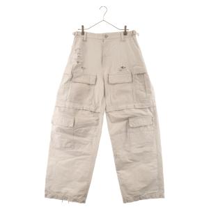 BALENCIAGA バレンシアガ 23AW Large Cargo Pants クラッシュマルチカーゴロングパンツ グレー 746493 TKP27｜shopbring