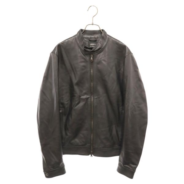 EMMETI エンメティ LAMBSKIN ラムスキン シングルライダースジャケット ブラック GI...