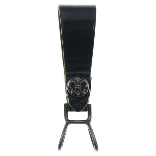 CHROME HEARTS クロムハーツ BELT LOOP BSフレアボタンレザーベルトループ シ...