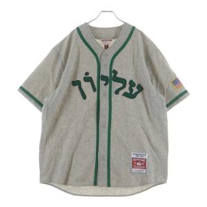 SUPREME シュプリーム 23AW Mitchell & Ness Wool Baseball Jersey ミッチェルアンドネス ウール ベースボール ジャージ グレー/グリーン