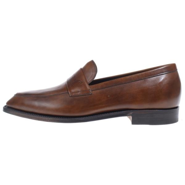 JOHN LOBB ジョンロブ Kipling キプリング レザー ローファー シューズ ブラウン ...