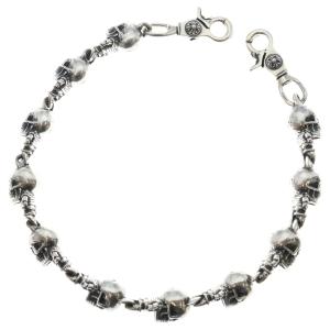 CHROME HEARTS クロムハーツ FOTI DLFN 2クリップ フォティデルフィーノ ウォレットチェーン シルバー