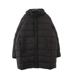 Calvin Klein カルバンクライン ラバーロゴ付 ジップアップ パテッドコート ジャケット CM051357 ブラック｜shopbring