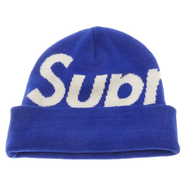 SUPREME シュプリーム 16AW Big Logo Beanie Royal ビッグロゴビーニ...