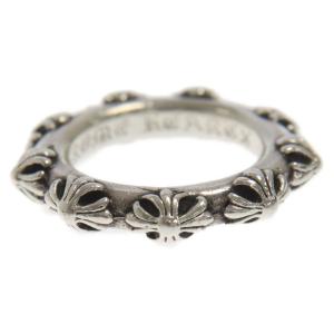 CHROME HEARTS クロムハーツ CRS BAND RING クロスバンドリング 指輪 19号 シルバー｜shopbring