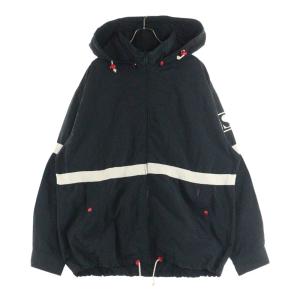 STUSSY ステューシー 90s OLD STUSSY オールドステューシー 紺タグ USA製 セーリング ナイロンジャケット ブルゾン フーディー ブラック