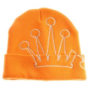 STUSSY ステューシー Crown Cuff Beanie クラウンカフ ビーニー オレンジ