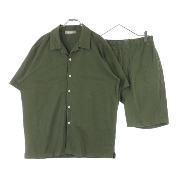 nano universe ナノユニバース コットン半袖シャツ ハーフパンツ セットアップ トラベル...