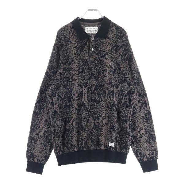 WACKO MARIA ワコマリア 22AW PYTHON KINT POLO SHIRT パイソン...