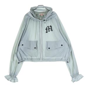 MASU エムエーエスユー 23AW NYLON HOODED JACKET ジップアップナイロンジャケット フーディー グレー MFFW-BL0923