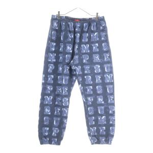 SUPREME シュプリーム 20AW Blocks Sweatpant ブロックス 総柄 スウェットパンツ ネイビー