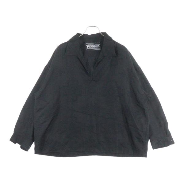 PENDLETON ペンドルトン シヌック総柄 レーヨン 長袖ポロシャツ ブラック