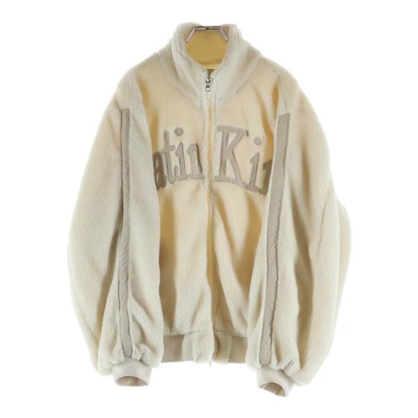 Matin Kim マーティンキム Teddy Fleece Jumper ロゴ刺繍 テディー フリ...