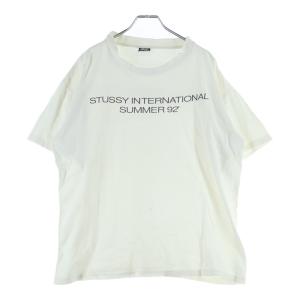 ステューシー 90s 1992 OLD STUSSY 黒タグ オールドステューシー インターナショナル サマー プリント 半袖Tシャツ