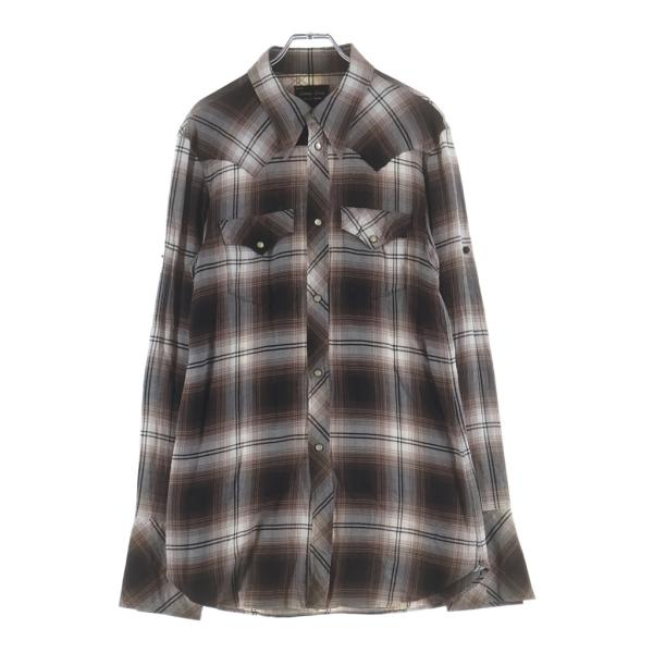 ナンバーナイン 07SS ABOUT A BOY期 アバウト ア ボーイ ウェスタン オンブレチェッ...
