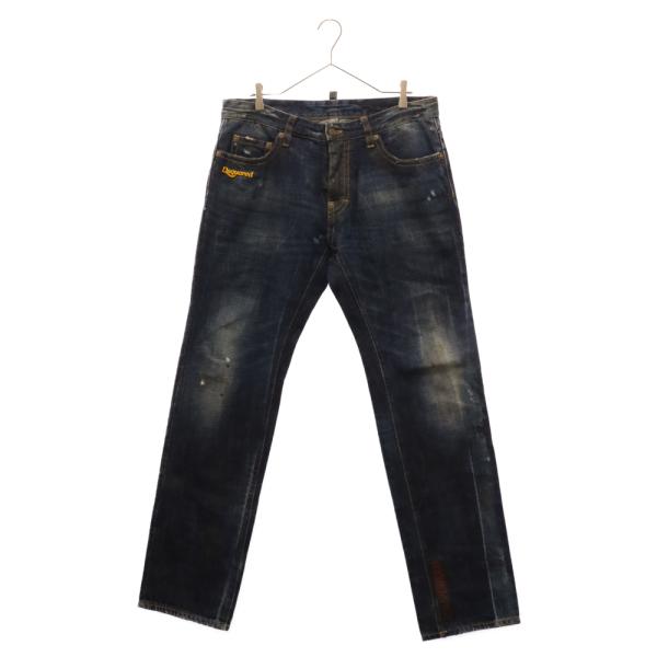 DSQUARED2 ディースクエアード COAL MINER BIKER JEAN バイカー ダメー...