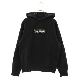 SUPREME シュプリーム 19AW Bandana Box Logo Hooded Sweatshirt バンダナボックスロゴプルオーバーパーカー ブラック