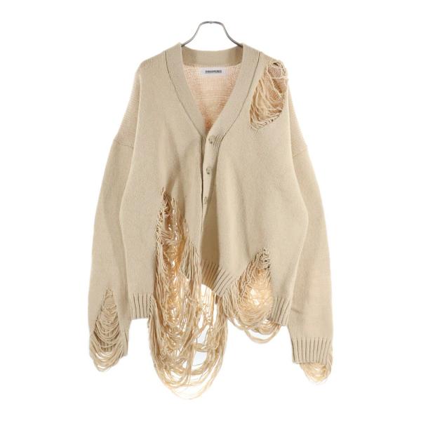 DISCOVERED ディスカバード 22SS DAMAGE COTTON KNIT CARDIGA...