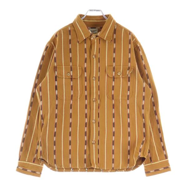TENDERLOIN テンダーロイン T-NATIVE SHT ネイティブ柄 長袖シャツ ブラウン