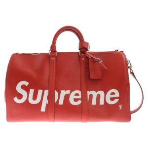 LOUIS VUITTON ルイヴィトン 17AW×Supreme Key Poll 45 M53419 シュプリーム エピキーポル45バンドリエール レザーボストンバッグ レッド｜shopbring