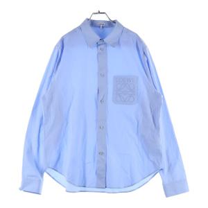 LOEWE / 長袖シャツ/--/コットン/NVY/チェック/H526Y05X30// LOEWE◇長袖シャツ/--/コットン/NVY/チェック/H526Y05X30// : セカンド