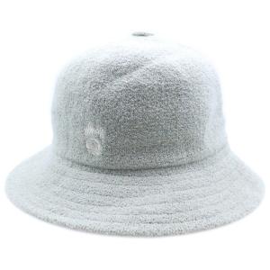 STUSSY ステューシー ロゴ刺繍パイルベルハット グレー