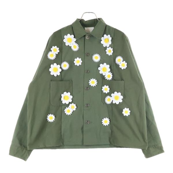 READY MADE レディメイド 24AW UTILITY SHIRT フラワー装飾ロングスリーブ...