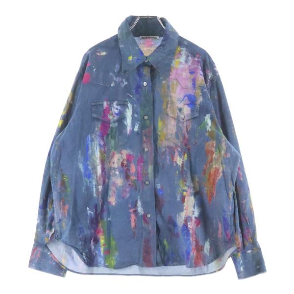 Acne Studios アクネ ストゥディオズ ペイントトロンプルイユシャツ マルチカラー