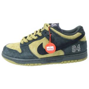 ナイキエスビー ×Supreme Dunk Low Camper Green HQ8487-300 アジア限定 ダンク ローカットスニーカー キャンパーグリーン US8.5/26.5cm