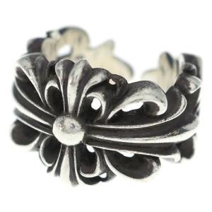 CHROME HEARTS クロムハーツ DBL FLRL CRS ダブルフローラルクロス リング シルバー BCA390