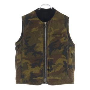 CHROME HEARTS クロムハーツ PAPA CROSS PATCH LEATHER QUILTED VEST パパ クロスパッチ レザーベスト カモフラ