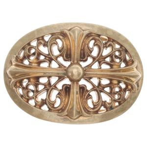 CHROME HEARTS クロムハーツ BCKL OVAL CRS BRNZ 1.5 1.5オーバルクロス ブロンズバックル