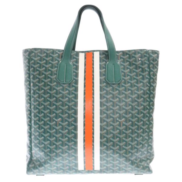 GOYARD ゴヤール サックヴォルテール ヘリンボーン 2WAY トートバッグ グリーン