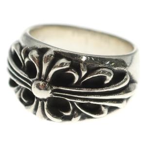 CHROME HEARTS クロムハーツ FLRL CRS フローラルクロス リング シルバー BCA346