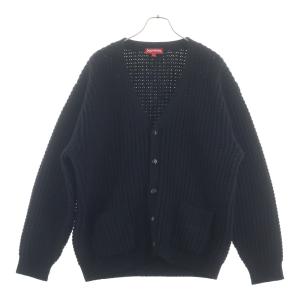 SUPREME シュプリーム 21AW Waffle Knit Cardigan ワッフルニットカーディガン ブラック