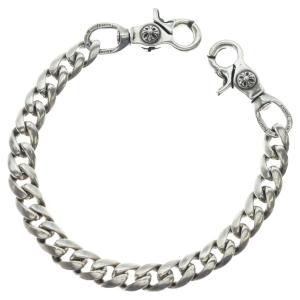 CHROME HEARTS クロムハーツ CLASSIC SHORT-T/ 2クリップショートクラシック ウォレットチェーン シルバー BCA068