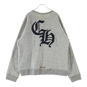 CHROME HEARTS クロムハーツ 7-11 Y NOT CH Applique Embroidery アップリケ刺繍クルーネック スウェットシャツ トレーナー グレー