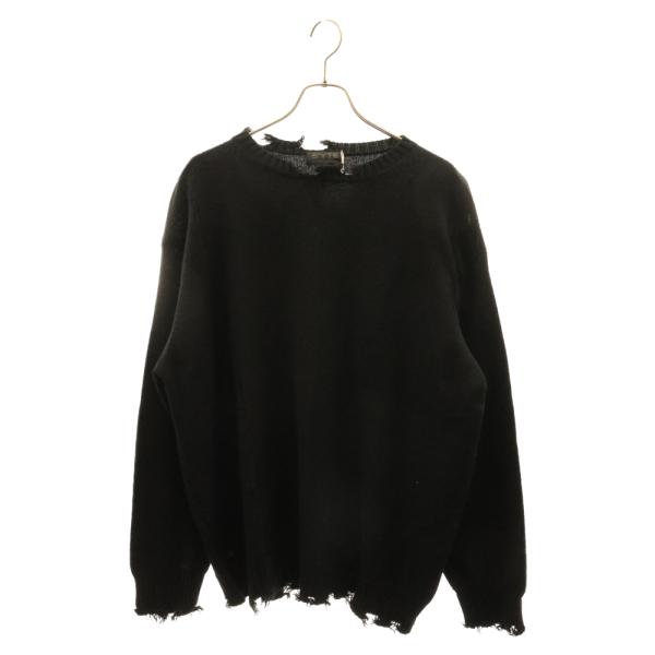 s&apos;yte サイト 23AW BULKY WOOL DAMAGE ROUND NECK PULLOV...