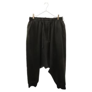 s'yte サイト SMOOTH POLYESTER HEM RIB BALLOON SARUEL PANTS UI-P44-901-1 リブバルーンサルエルパンツ ブラック｜shopbring