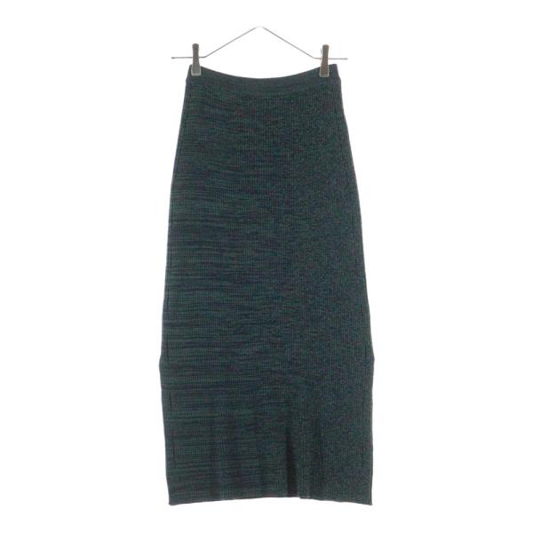 AURALEE オーラリー ウール ニット ロングスカート グリーン レディース A8AS03WR