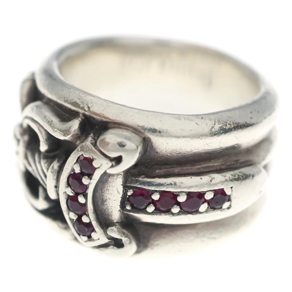 CHROME HEARTS クロムハーツ DAGGER P/RUBY ダガーリング PAVEルビー ...