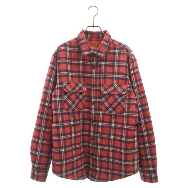 SUPREME シュプリーム 19AW Arc logo Quilted Flannel Shirt...