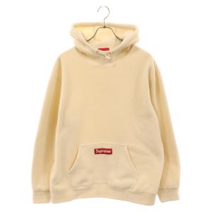 SUPREME シュプリーム 21AW Polartec Hooded Sweatshirt BOXロゴ ポーラテック フリース プルオーバーパーカー ホワイト｜shopbring